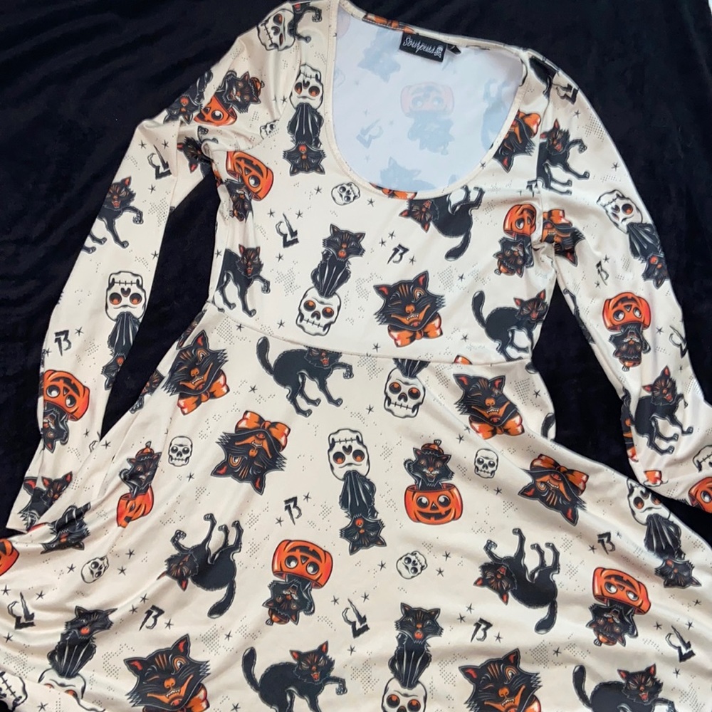 Halloween vintage style Sourpuss dress size medium EUC